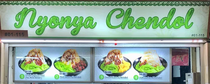 Nyonya Chendol Menu Singapore